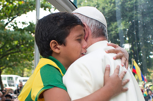 Pope cries with Brazilian child who wants to be a priest &#8211; it