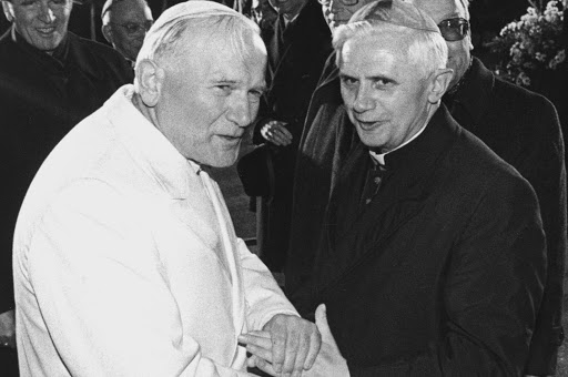John Paul II with Cardinal Ratzinger
