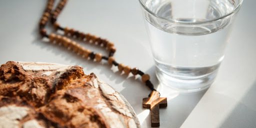 Bred, rosary, glass of water &#8211; it