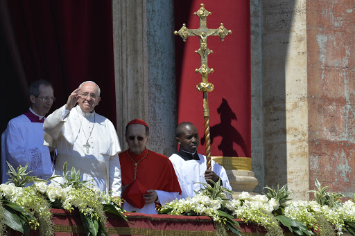 Pope Francis delivers the traditional &#8220;Urbi et Orbi&#8221; blessing for Rome and the world &#8211; AFP