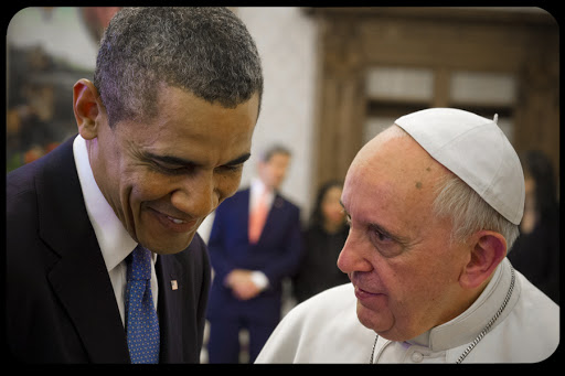 Obama Says Pope Francis is a Reminder of Human Dignity Saul Loeb AFP &#8211; it