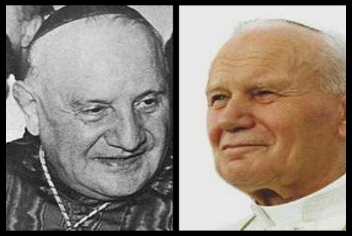 Portraits Jean XXIII et Jean Paul II &#8211; it