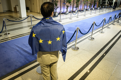 The European elections &#8211; BELGIUM, Brussels : Supporter &#8211; it