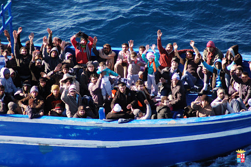 Immigrants in Lampedusa
