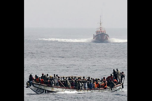 boat with immigrants
