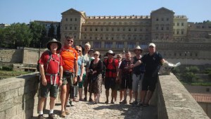 A group of USA pilgrims – Manresa – Camino Ignaciano – it