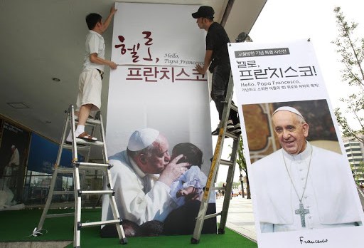 Preparativi Papa Francesco in Corea