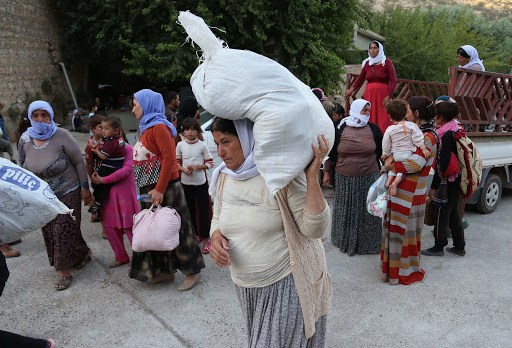 Displaced Yazidi women &#8211; it