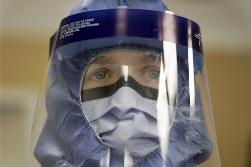 Nurse with ebola protective gear &#8211; it