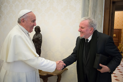 Pope Francis with Kiko Arguello