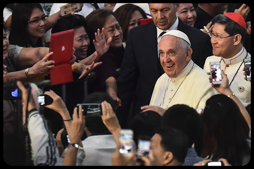 000_HKG10138875 &#8211; Pope Francis PHILIPPINES &#8211; meeting with families in Manila &#8211; AFP &#8211; it
