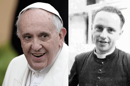Fotomontaggio con primipiani di don Lorenzo Milani e Papa Francesco &#8211; it