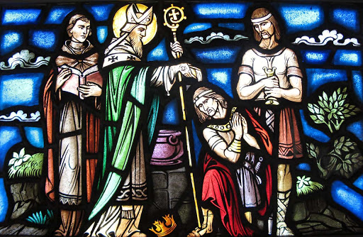 San Patrizio e il battesimo del re barbaro