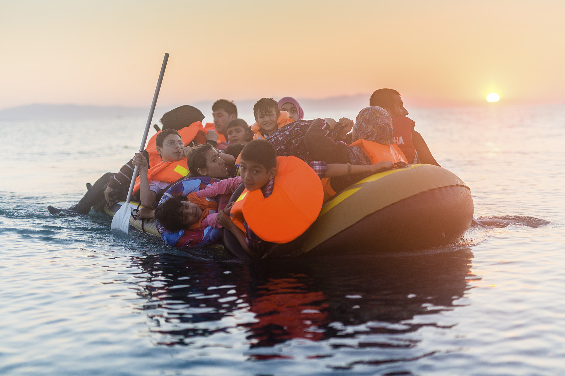 Refugees coming to Kos Island