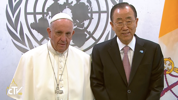 papa e Ban Ki-moon