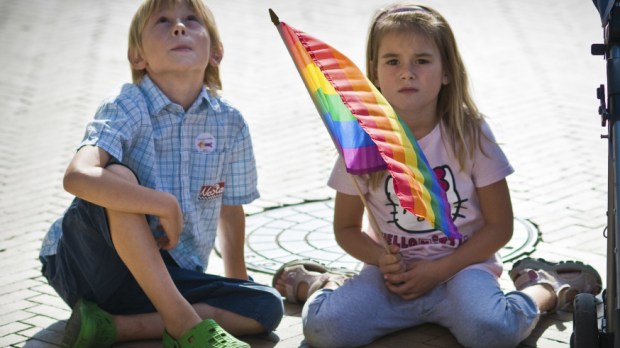 children rainbow flag