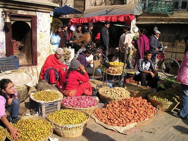 Nepalepal Street Market Fruit Vegetables, street Vendor