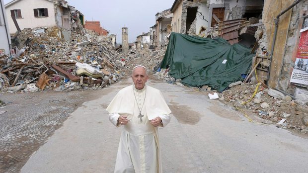 Pope Francis, Amatrice, earthquake,