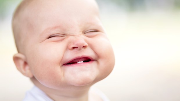 Beautiful smiling cute baby