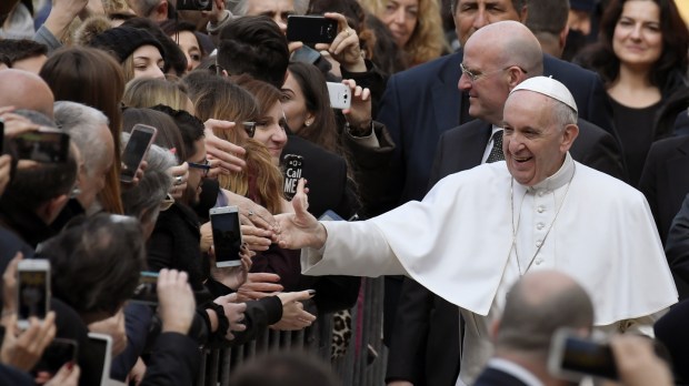 ITALY-POPE-UNIVERSITY