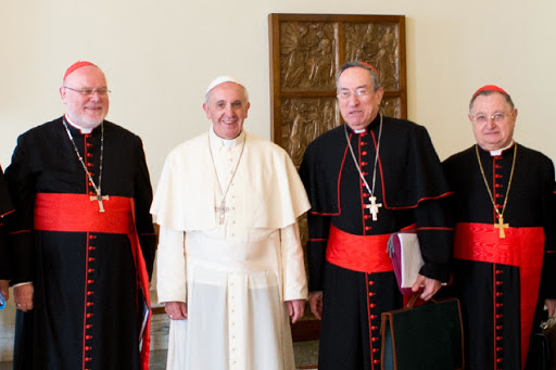 Cardinal Andres Rodriguez Maradiaga and the Pope Francis – Oct 1, 2013.