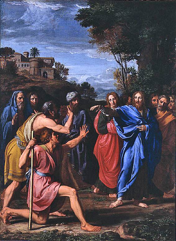 01 – WEB – HJ001-Christ Healing the Blind- By Nicolas Colombel (1644–1717)