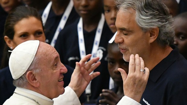 ANDREA BOCELLI POPE FRANCIS