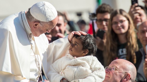 POPE FRANCIS,BABY GIRL