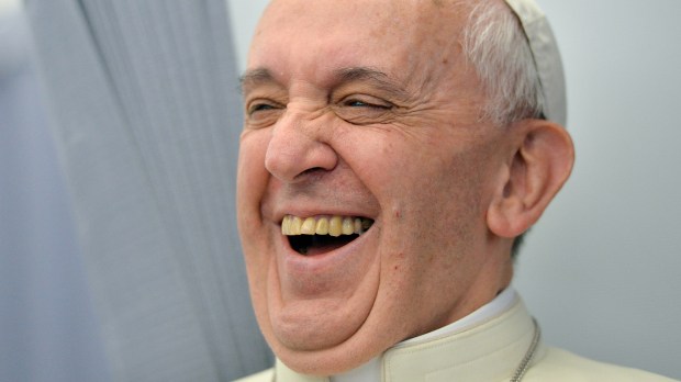 POPE LAUGH
