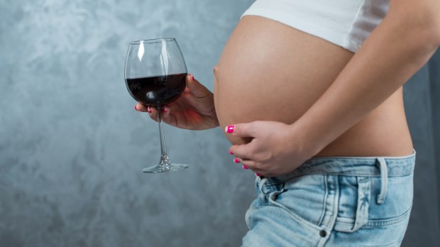 PREGNANT WOMAN WINE