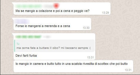 CHAT, PRO, ANORESSIA