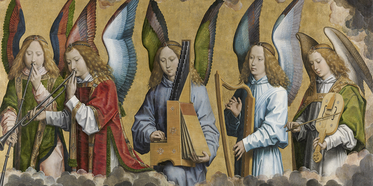 MUSICIAN ANGELS BY HANS MEMLING