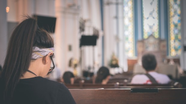 GIRL AT CHURCH