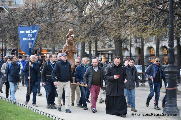Marche de Saint-Joseph, pèlerinage des pères de famille. Paris, le 16 mars 2019