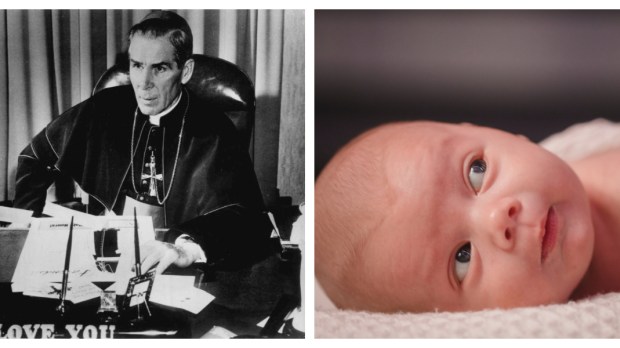 FULTON SHEEN, NEWBORN, COLLAGE