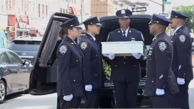 FUNERAL, NY POLICE, FETUS