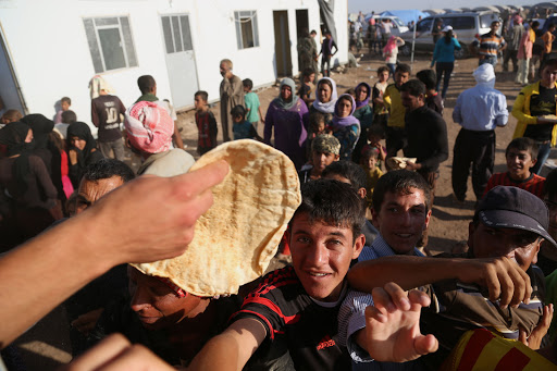 Yazidi refugees in Syria