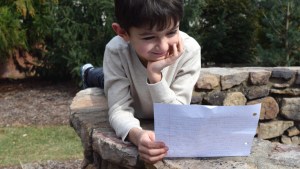 CHILD, READING, LETTER