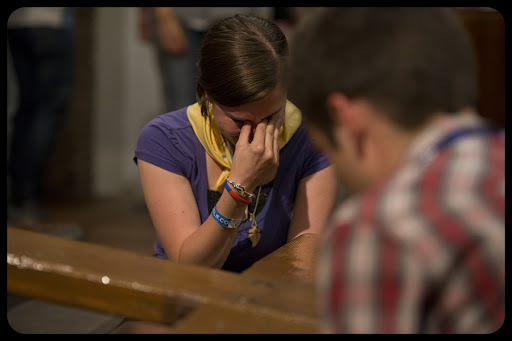 Canonization 2014 – The Power of the Cross – A Girl Praying – Jeffrey Bruno