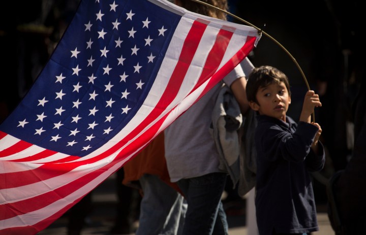 CHILD, AMERICAN FLAG
