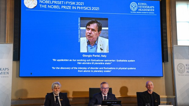 SWEDEN-NOBEL-physics-Giorgio-Parisi-AFP