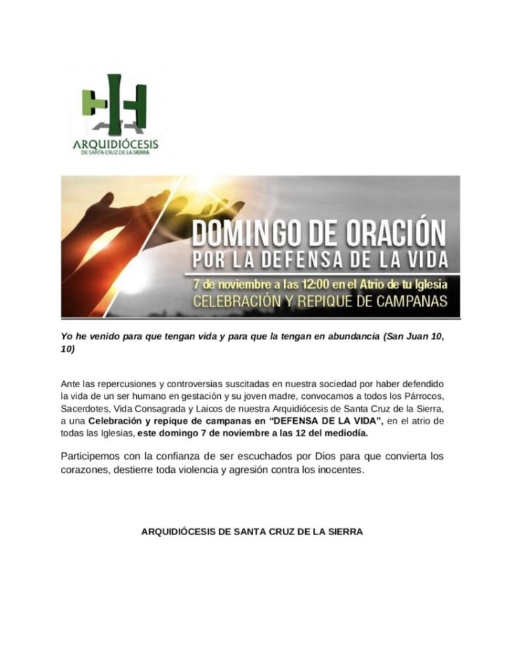 DOMINGO DE ORACION