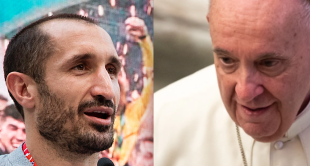 giorgio chiellini e papa francesco