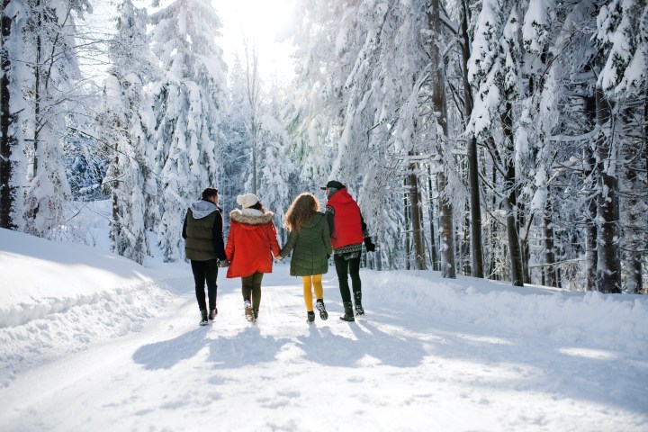 BOYS, SNOW, WALK