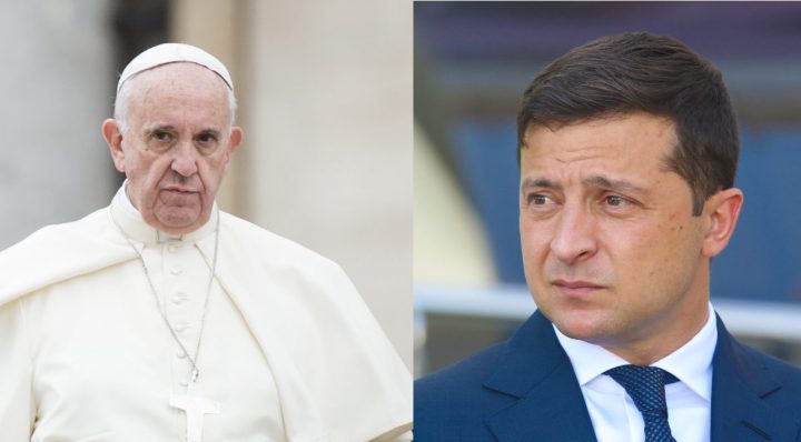 POPE FRANCIS PRESIDENT UKRAINE ZELENSKY