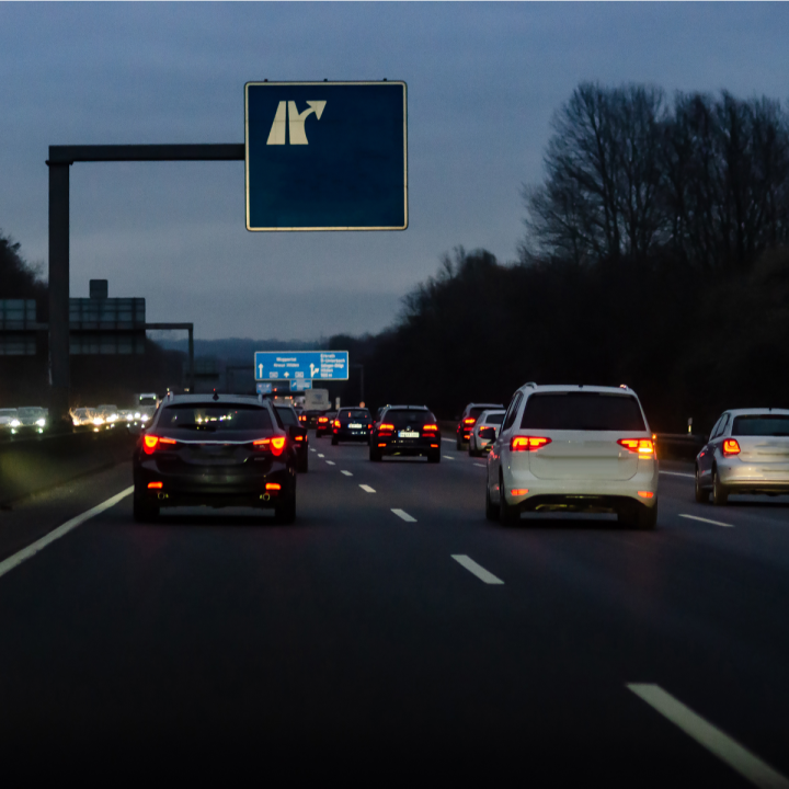 AUTOSTRADA, AUTO, NOTTE