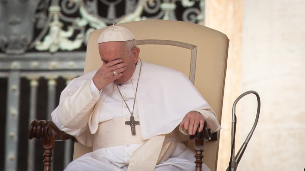 Pope Francis during his weekly general audience in saint peter's square - June 22 2022