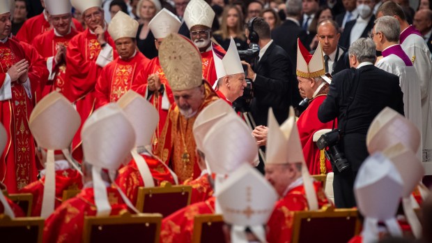 Archbishop Guzdek with Pope Francis