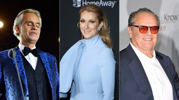 Andrea-Bocelli-Celine-Dion-Jack-Nicholson-Shutterstock