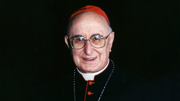 portrait shows Cardinal Giacomo Biffi, Archbishop emeritus of Bologna